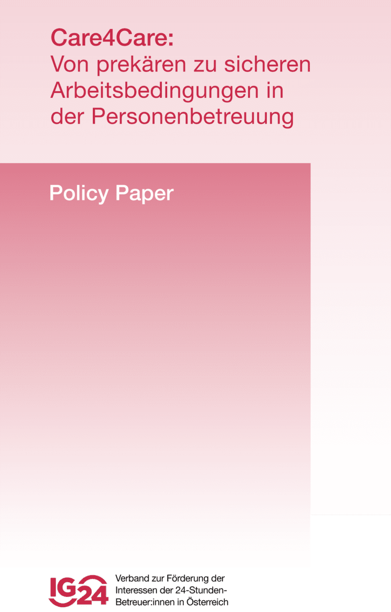 Care4Care: Policy Paper